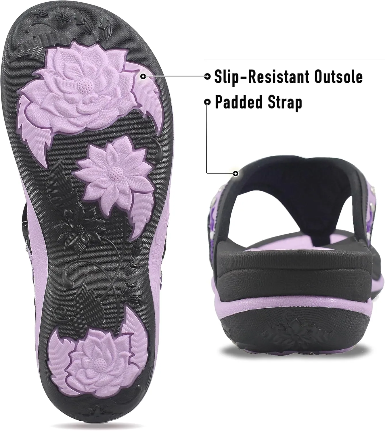 Gold Pigeon Shoes SIGNATURE Comfort Ergonomic Walking Flip Flops for Women