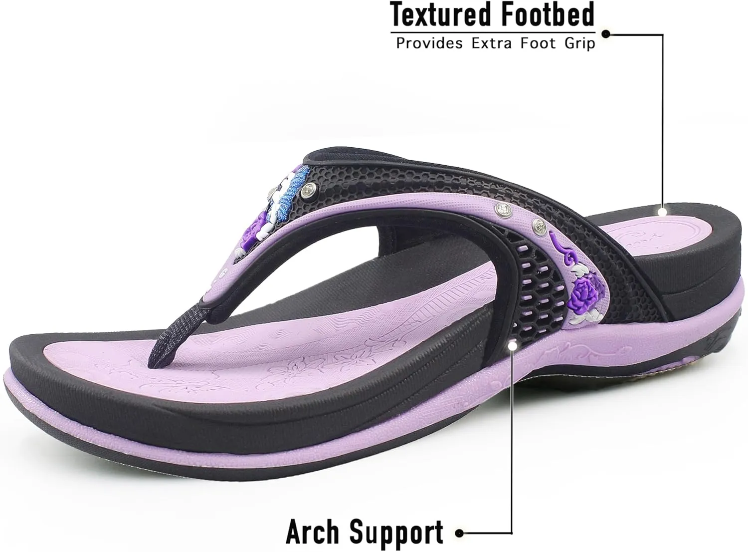 Gold Pigeon Shoes SIGNATURE Comfort Ergonomic Walking Flip Flops for Women