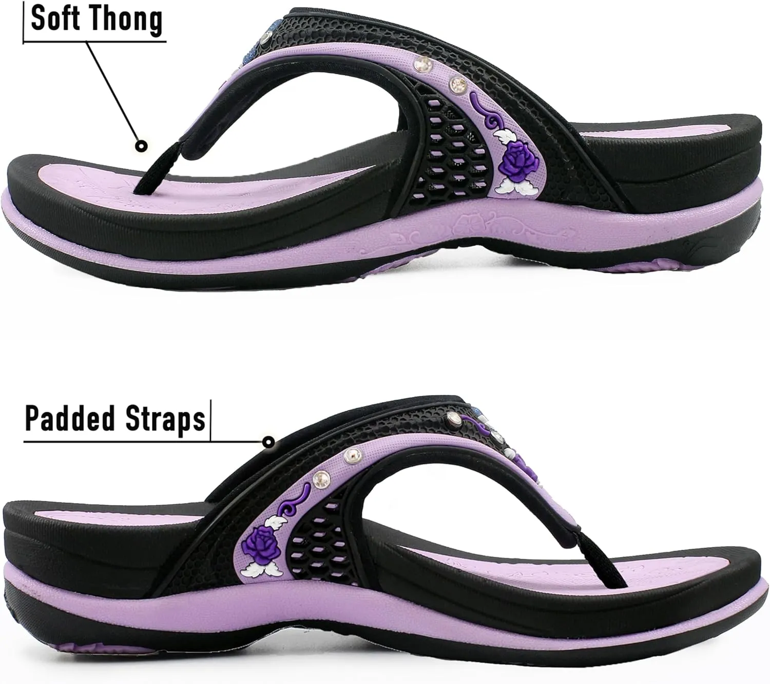 Gold Pigeon Shoes SIGNATURE Comfort Ergonomic Walking Flip Flops for Women