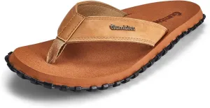 Gumbies Vegovert Unisex Flip-Flop, with Supersoft Brush EVA Footbed, Soft Cotton Backed Faux Leather Strap & Recycled Rubber Sole - Comfort Guaranteed