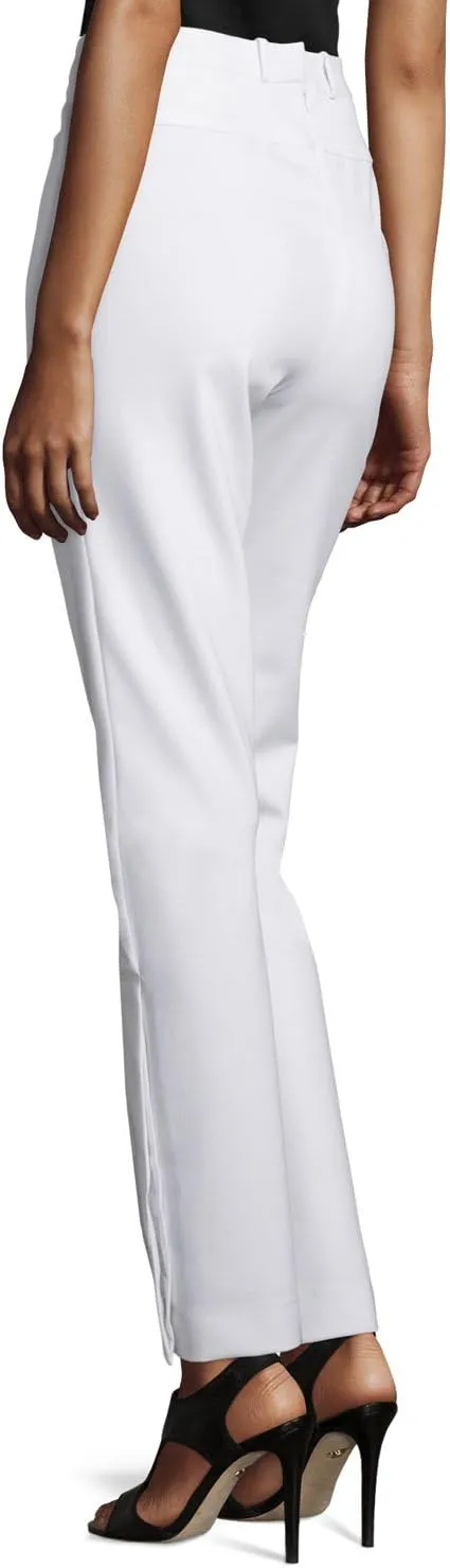 Halston Heritage Slim Boot Pants, White