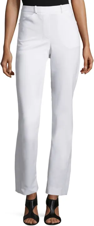 Halston Heritage Slim Boot Pants, White