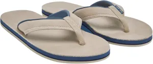 Hari Mari- Pier- Men's Classic Pebbled Nubuck Leather Flip Flop with a Zigzag Deco Strap- No Break Ins, Firm Arch Support, and Cupped Heel