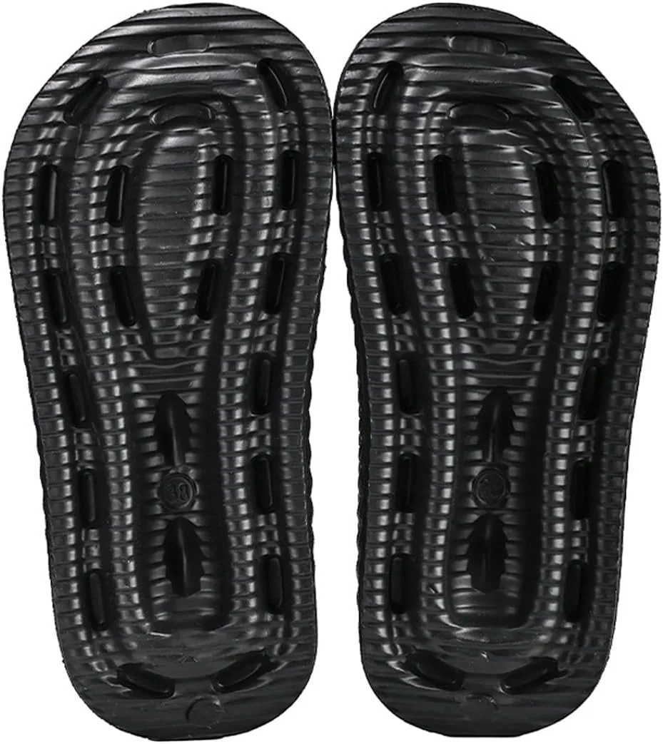 Harssidanzar Womens EVA Braided Strap Flip Flops, Comfortable Non-Slip Casual Beach Slippers for Women HL219US