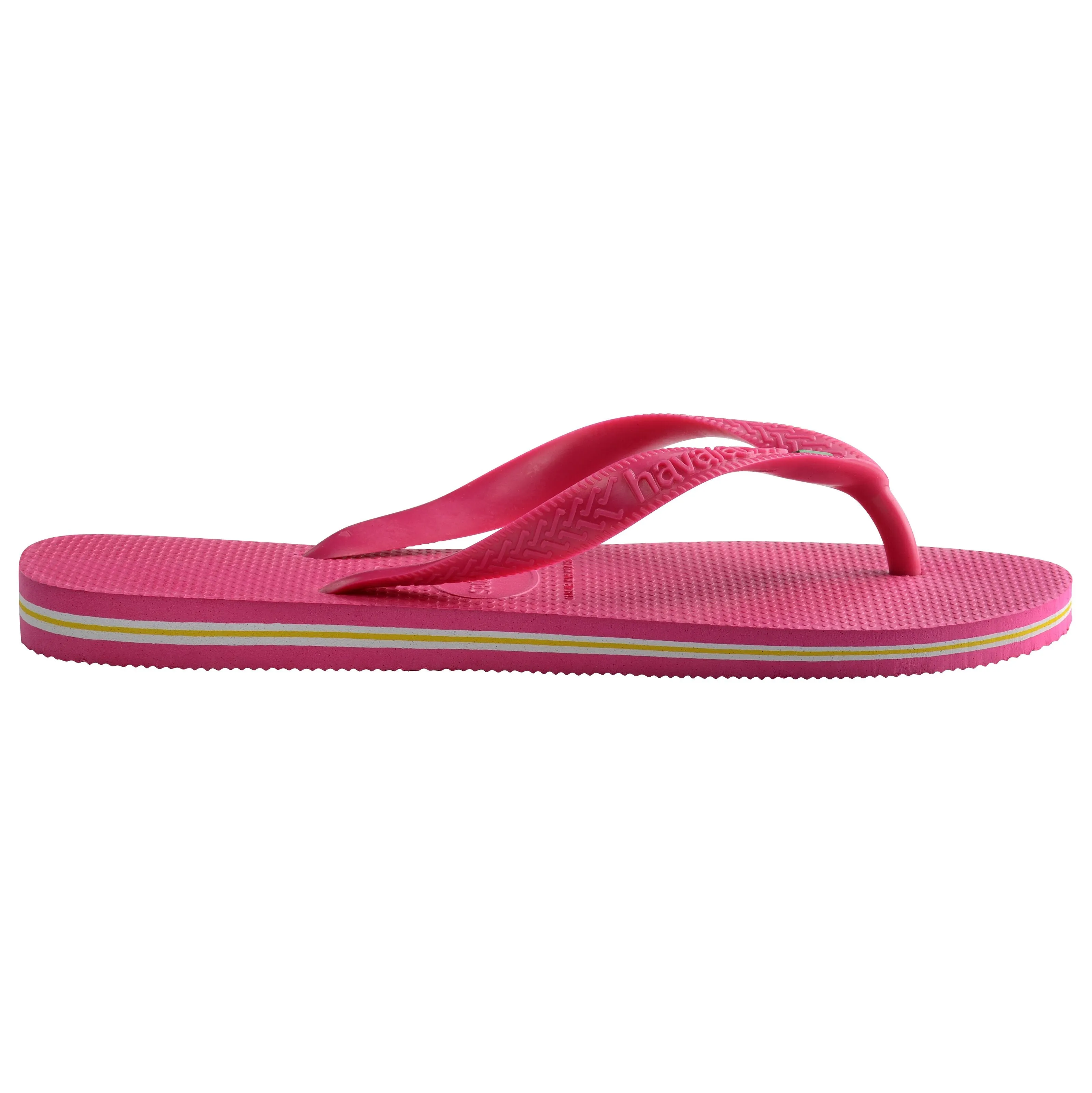 Havaianas Brasil Logo Mens Flip Flops - Pink Eletric