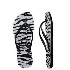 HAVAIANAS SLIM ANIMALS GLITTER - BLACK