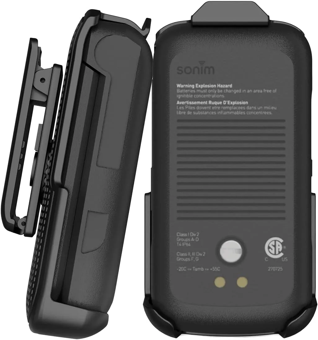 Holster for Sonim XP3 Plus 4G Flip Phone, Nakedcellphone Black [Rotating/Ratchet] Belt Clip Holder Case with Secure Latch for T-Mobile/Verizon/AT&T XP3plus (XP3900, 2021)