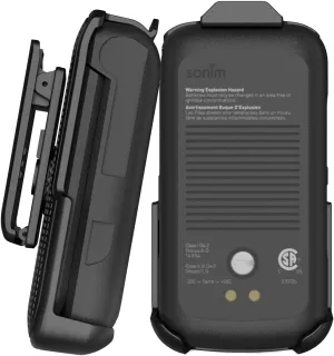 Holster for Sonim XP3 Plus 4G Flip Phone, Nakedcellphone Black [Rotating/Ratchet] Belt Clip Holder Case with Secure Latch for T-Mobile/Verizon/AT&T XP3plus (XP3900, 2021)