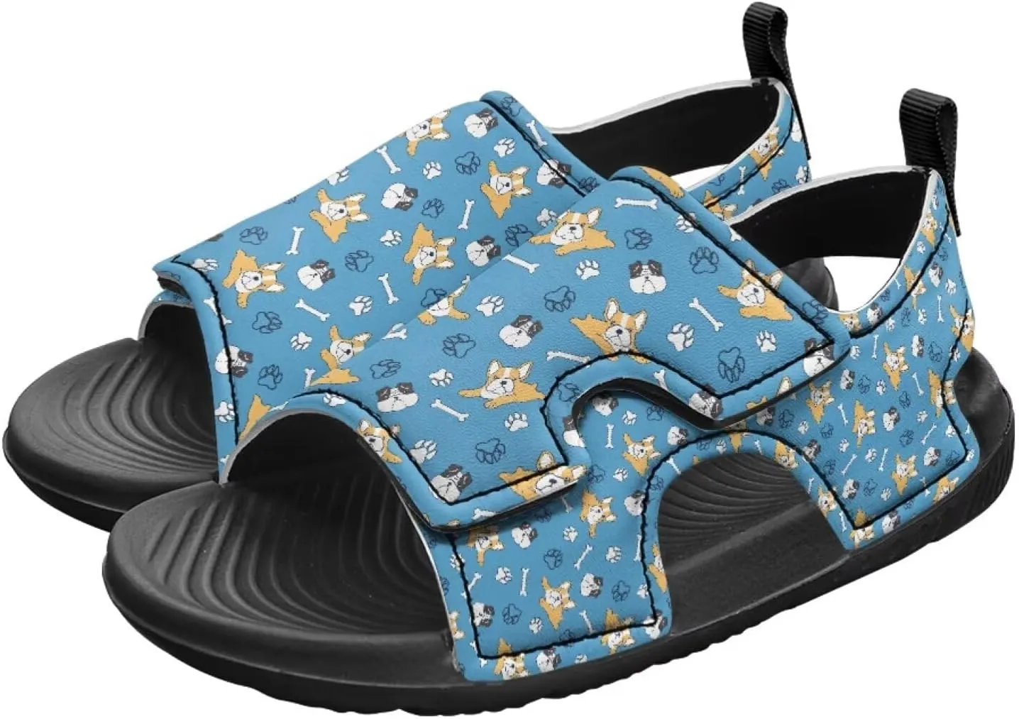 Hook and Loop Kid's Toddler Boys Sandal Open Toe Design for Vacation Sport Leather Sandals (Toddler/Little Kid)