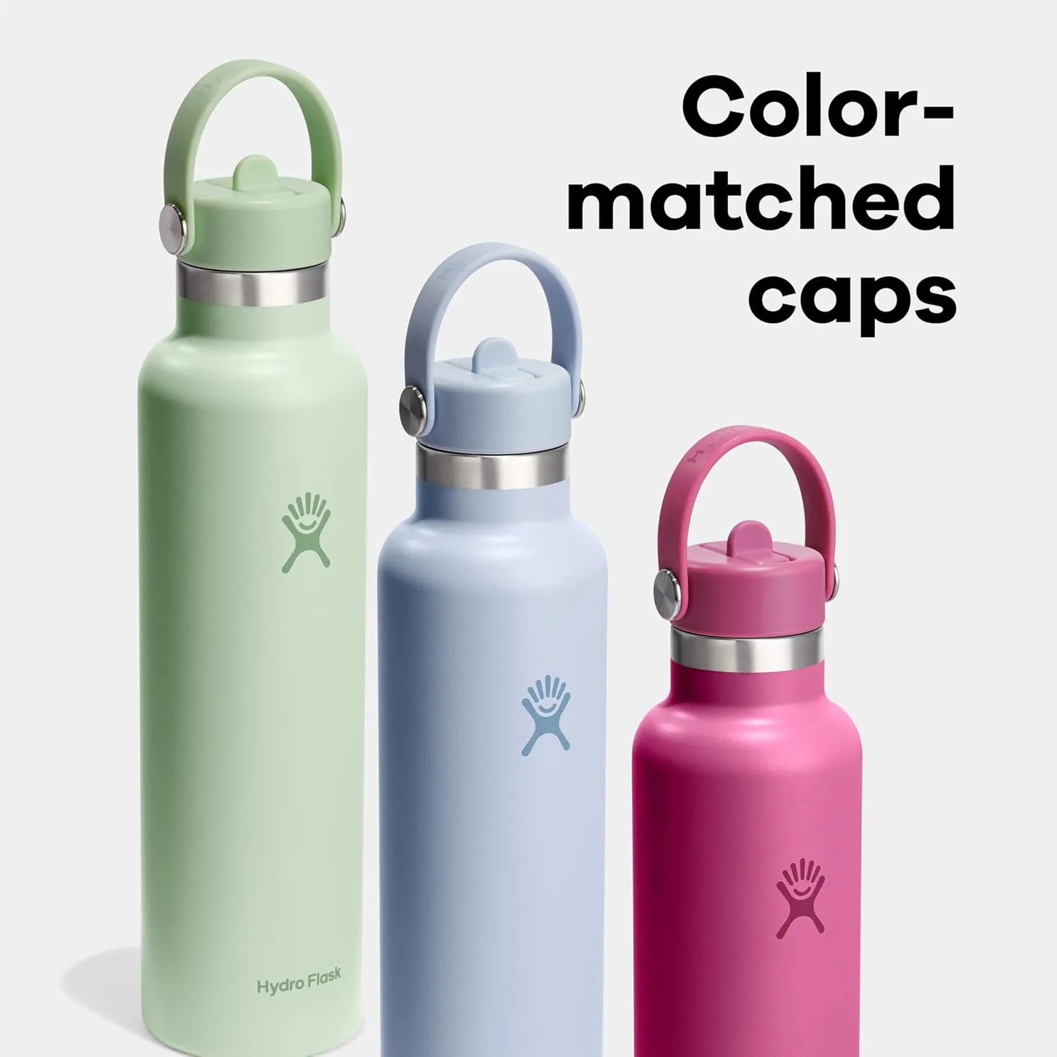 Hydro Flask 24 Oz Standard Flex Straw Cap Botanical Bliss Agave
