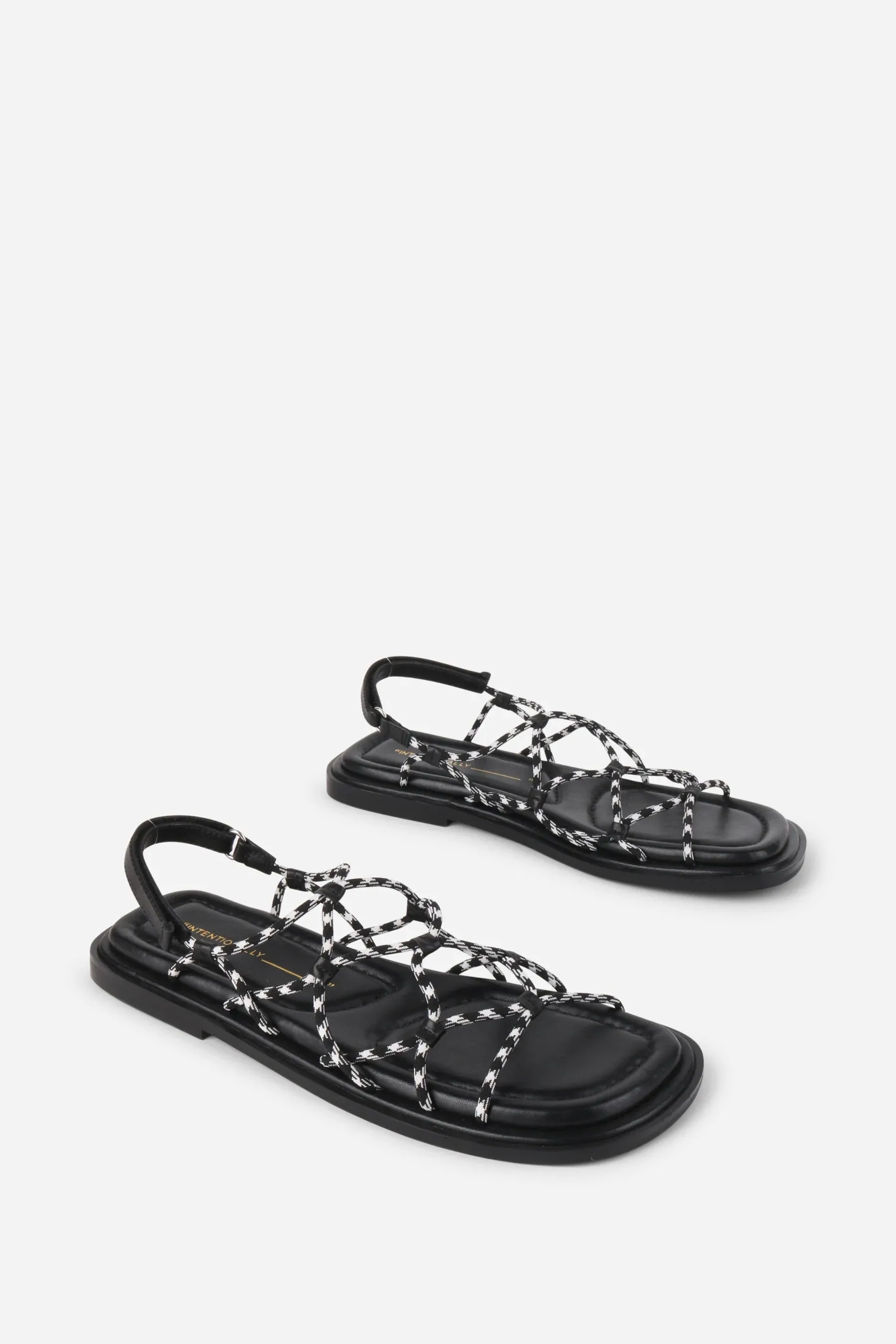 INTENTIONALLY BLANK LYCHEE BLACK ROPE SANDAL