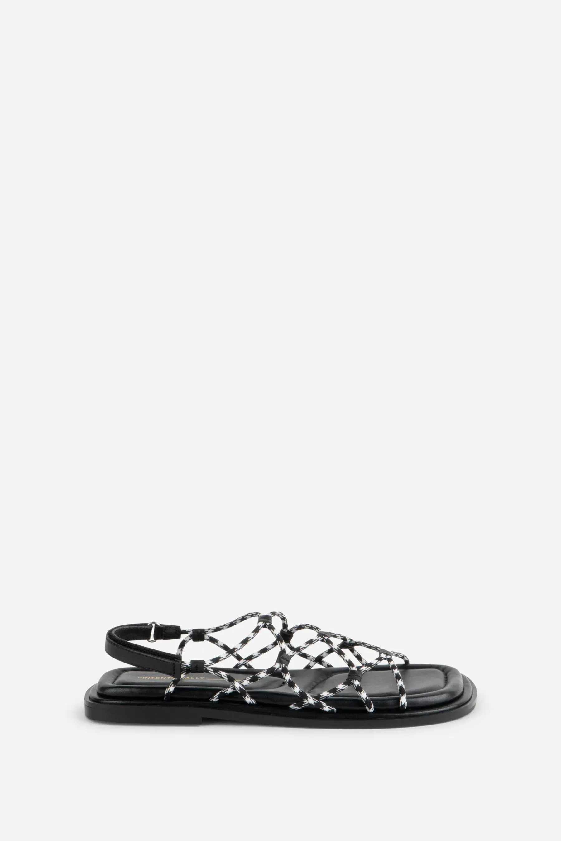 INTENTIONALLY BLANK LYCHEE BLACK ROPE SANDAL