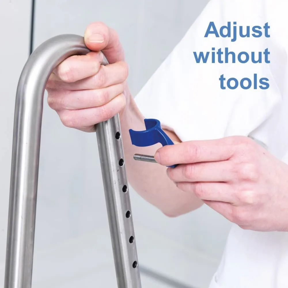 Invacare OCEANERGOSP Aquatec Ocean Ergo Rolling Shower Wheelchair with Self-Propelled Wheel and Commode