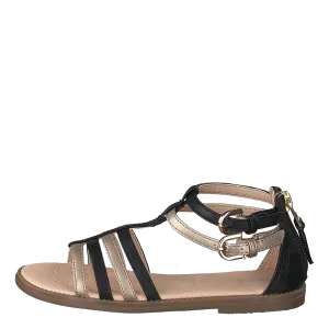 J Sandal Karly Girl Black/platinium