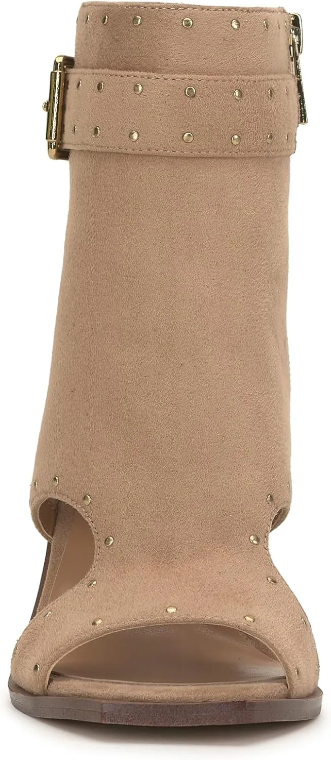 Jessica Simpson Women's Rochha Open Toe Bootie Mid Calf Boot