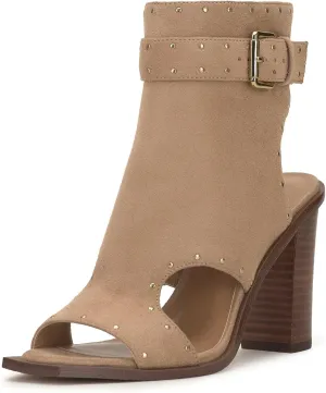 Jessica Simpson Women's Rochha Open Toe Bootie Mid Calf Boot