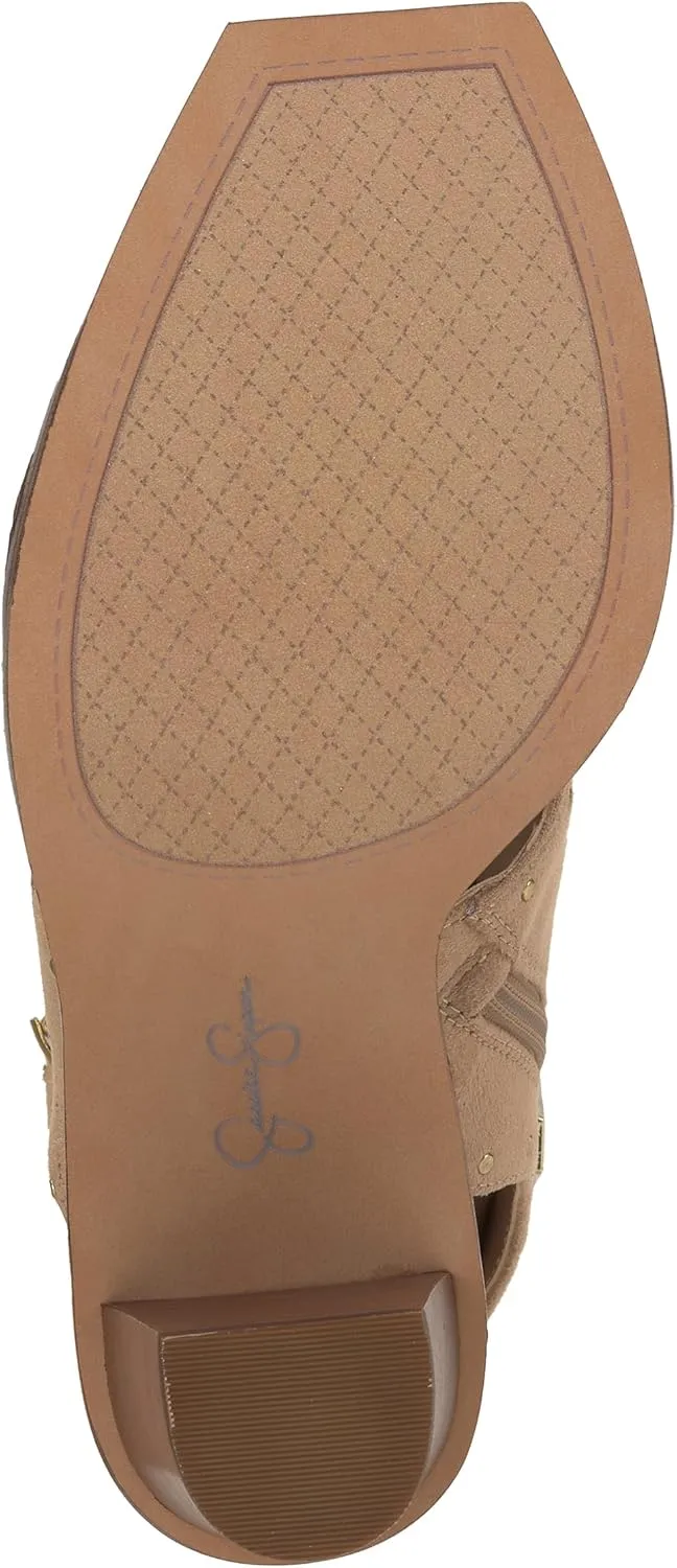 Jessica Simpson Women's Rochha Open Toe Bootie Mid Calf Boot