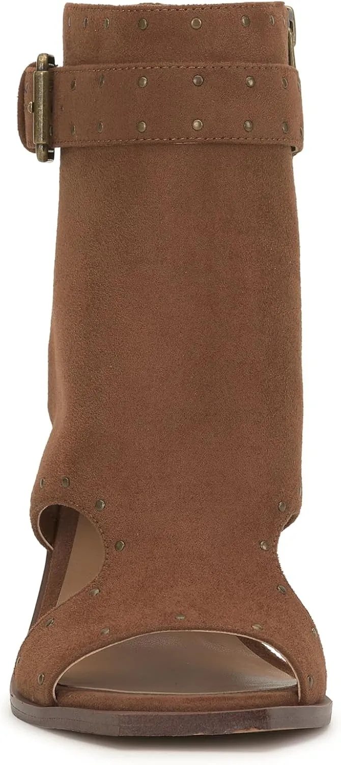 Jessica Simpson Women's Rochha Open Toe Bootie Mid Calf Boot