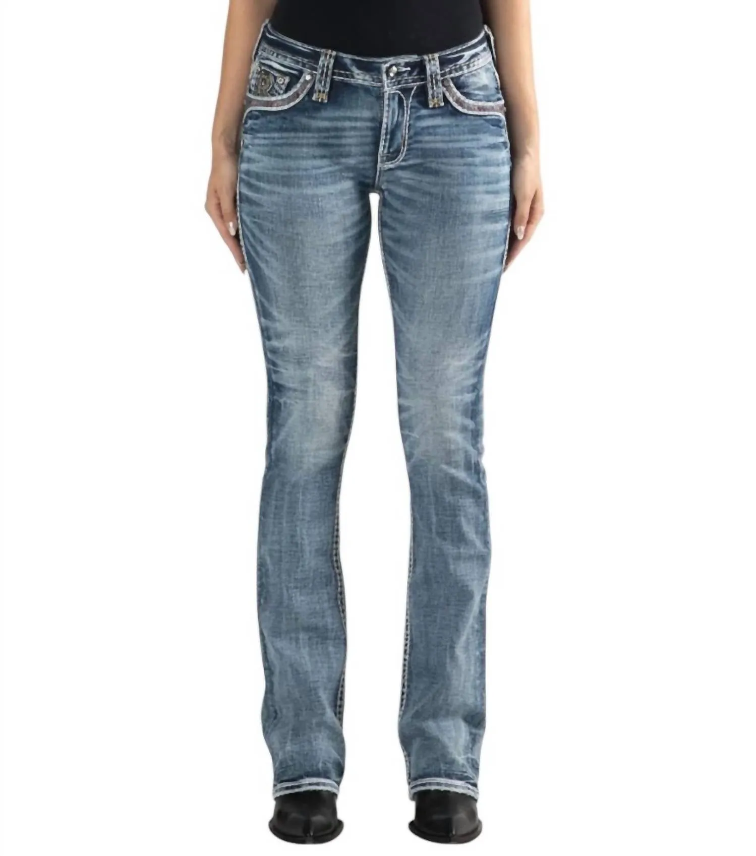 Jiana Boot Cut Jean - "32 Inseam In Vintage Indigo