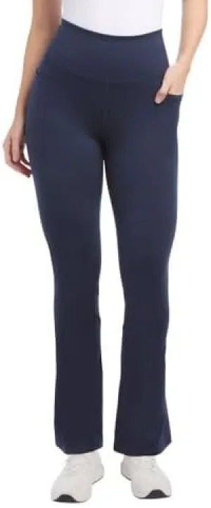 Jockey Women's High-Waisted Yoga Pants, Boot Cut Flare Leg, Studio Flare (US, Alpha, X-Large, Regular, Regular, Navy)