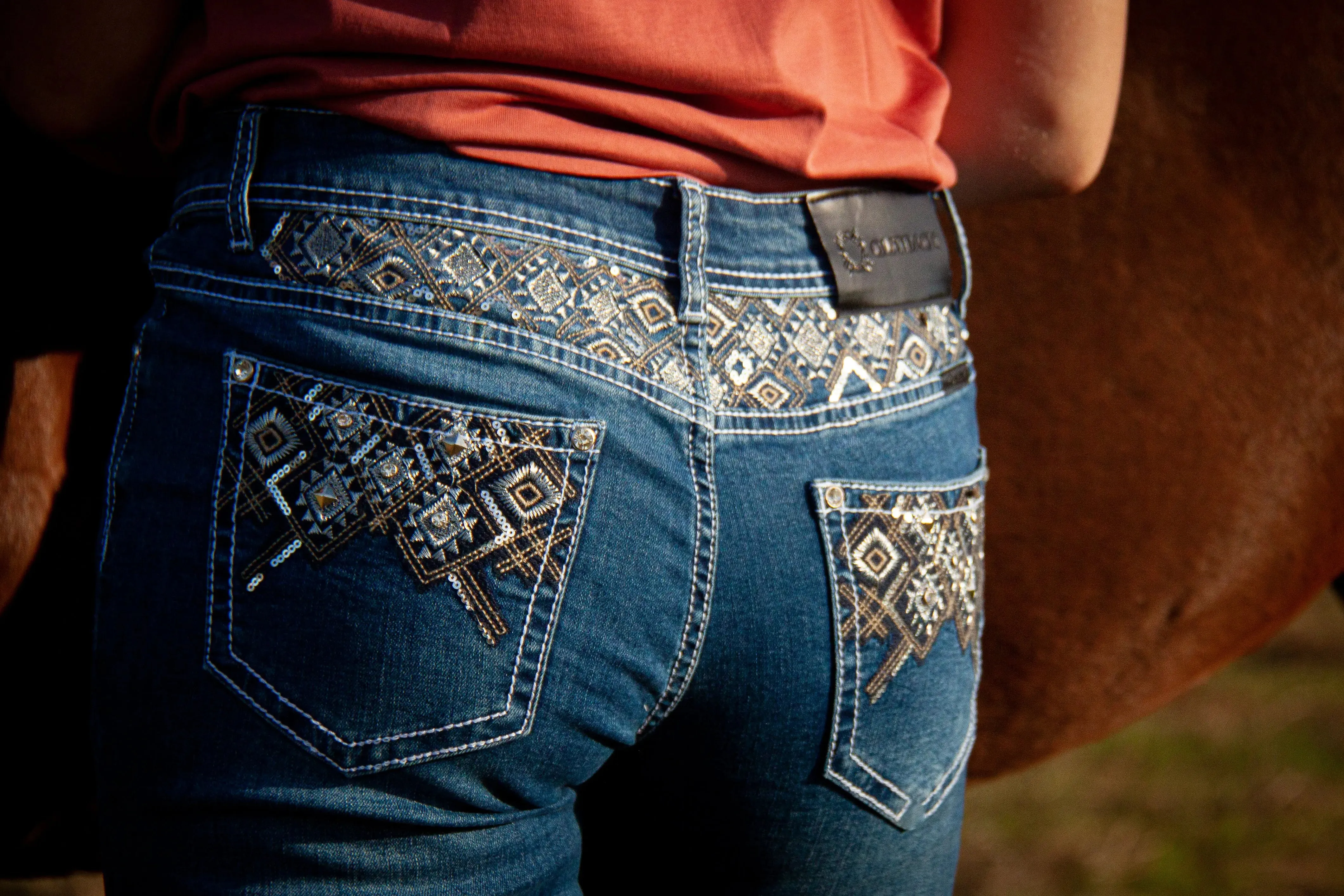 Jolene Boot-Cut Mid Rise Jeans