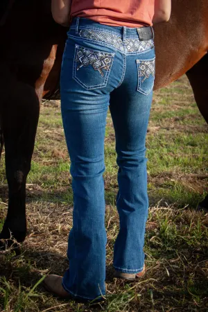 Jolene Boot-Cut Mid Rise Jeans