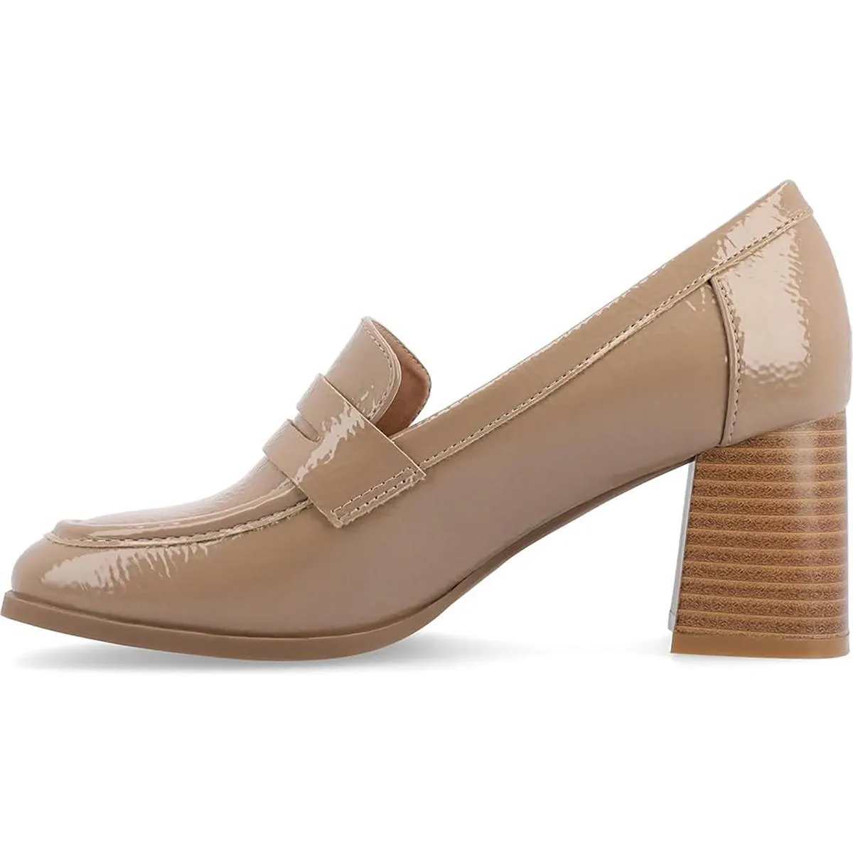 Journee Collection Womens Malleah Solid Loafer Heels