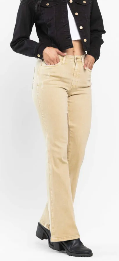 Judy Blue Sand Dollar Dream mid rise slim boot cut
