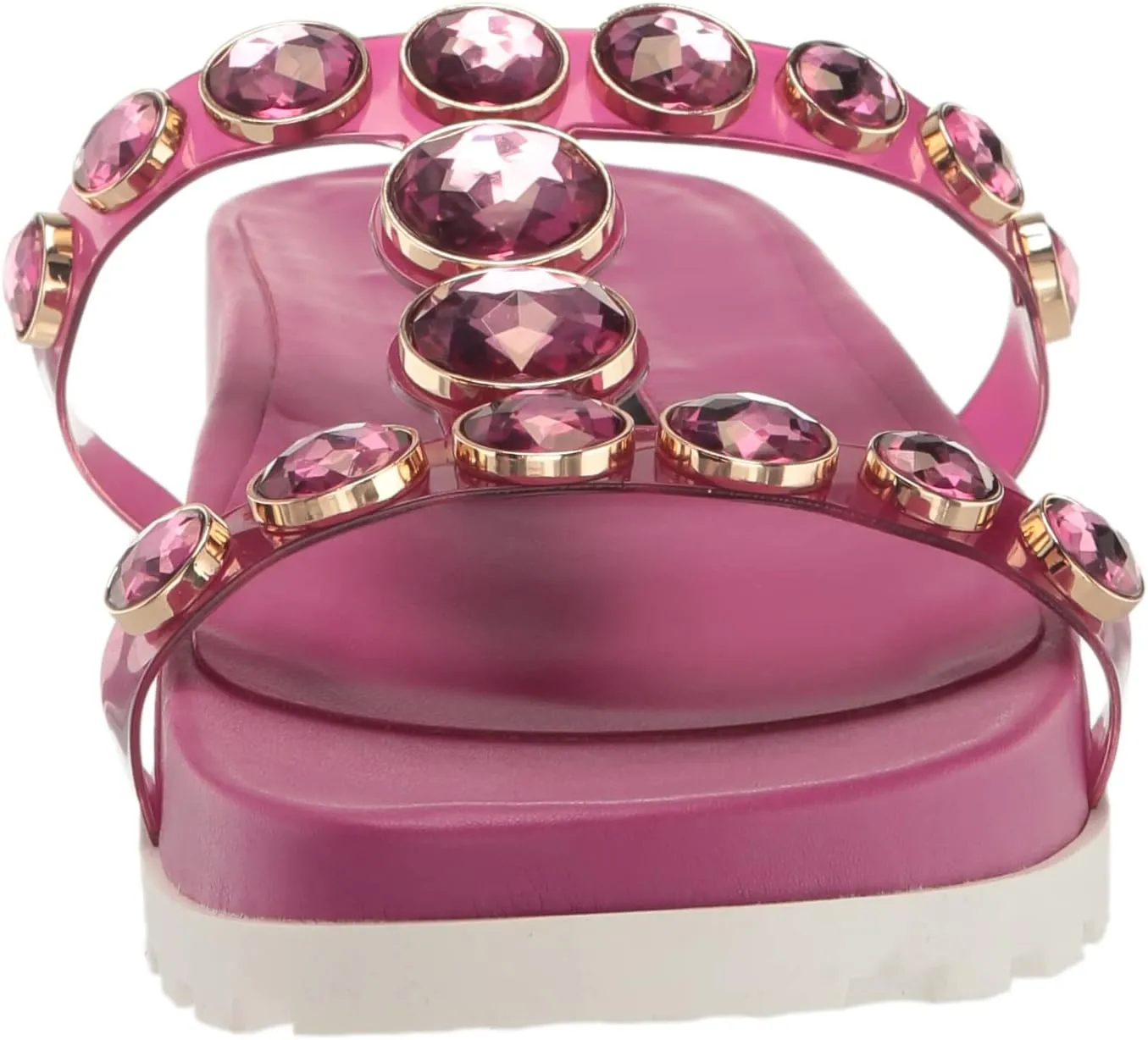 KARL LAGERFELD womens Belinda Jeweled Platform Sandal