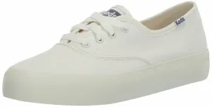 Keds Women's Champion Gender Neutral Sneaker, White Canvas, 10