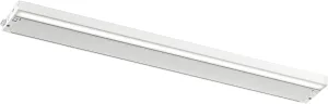 Kichler 6U Series 30" 120V LED Under Cabinet Light in White, Adjustable Light Temperature, 2700K and 3000K, (30" L x 4.25" x 1" H), 6UCSK30WHT