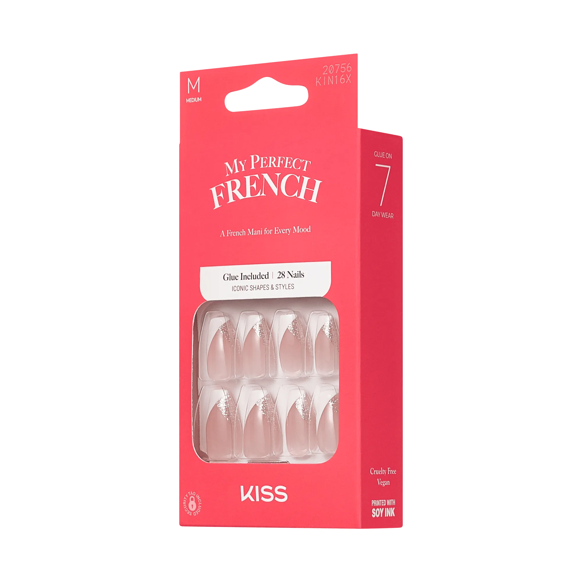 KISS My Perfect French Press On Glue Nails - 4EVER