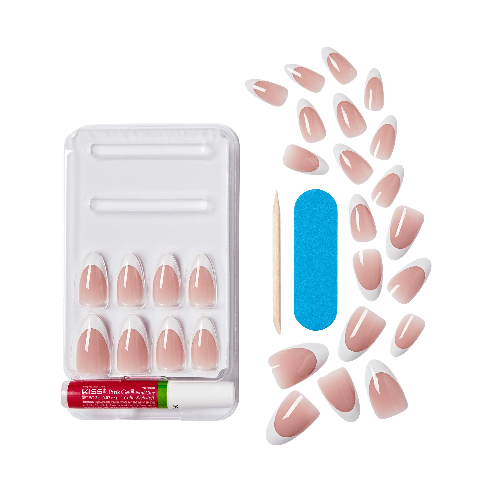 KISS My Perfect French Press On Glue Nails - All You Love