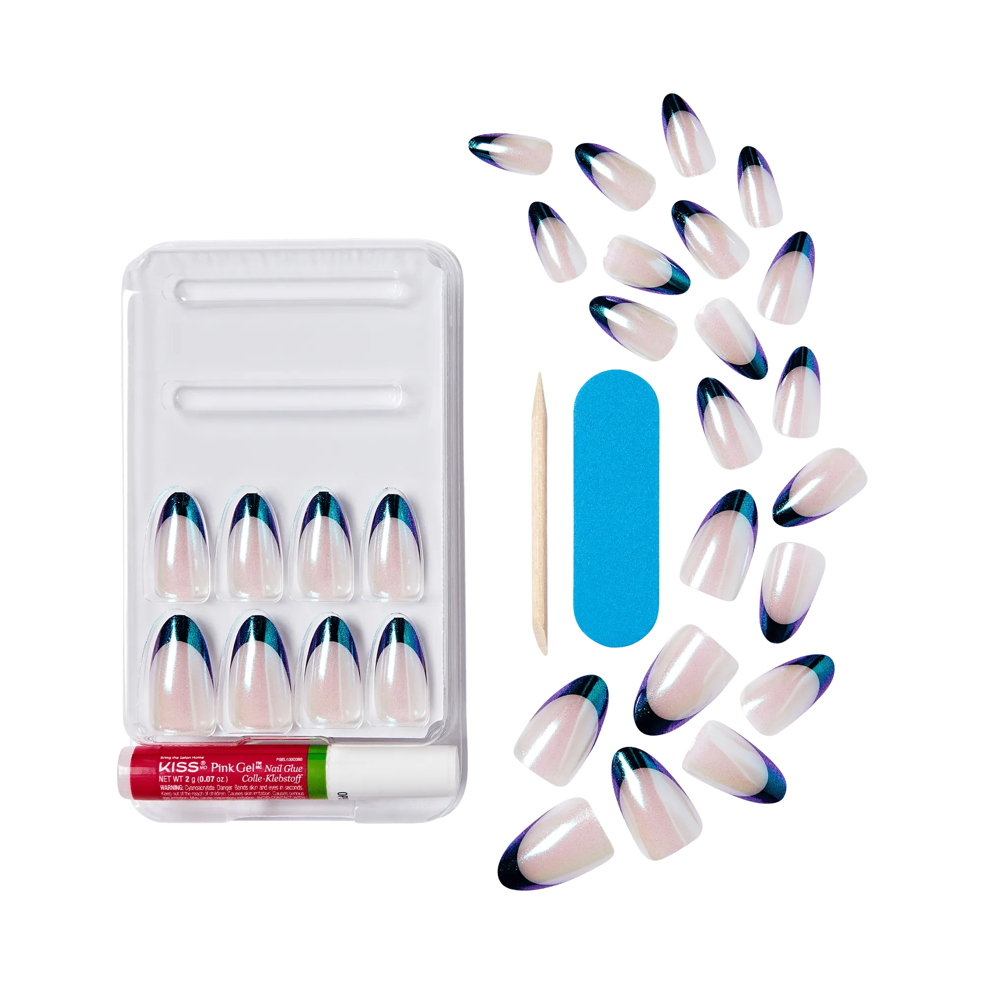 KISS My Perfect French Press On Glue Nails - In My Pocket