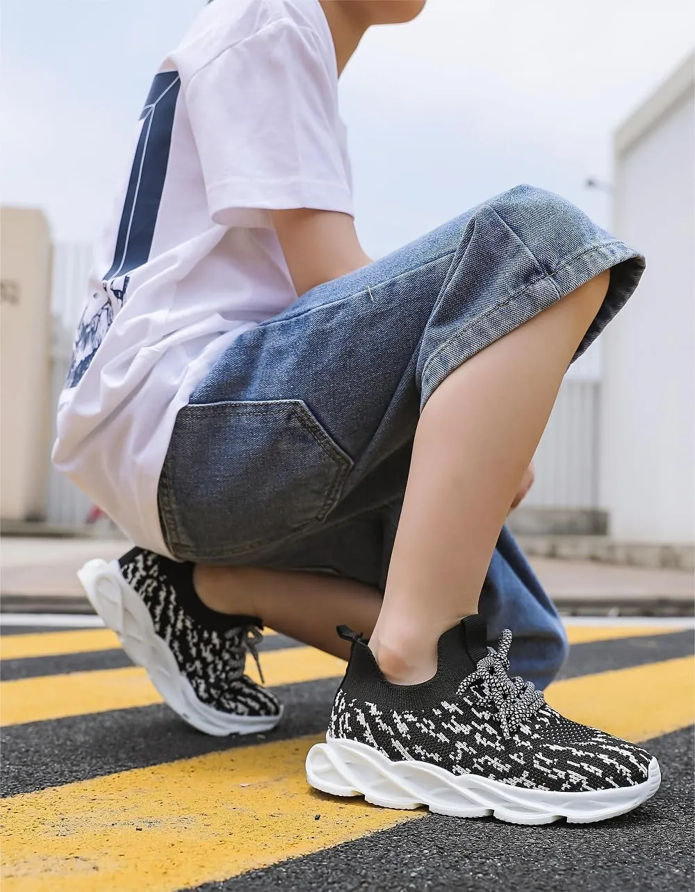 kkdom Toddler Boys Girls Shoes Lightweight Breathable Sneakers Kids Athletic Tennis Shoes for Running Walking