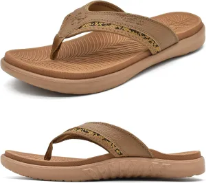 KuaiLu Mens Sport Flip Flops Comfort Orthotic Thong Sandals with Plantar Fasciitis Arch Support Outdoor Summer Beach Size 7~15
