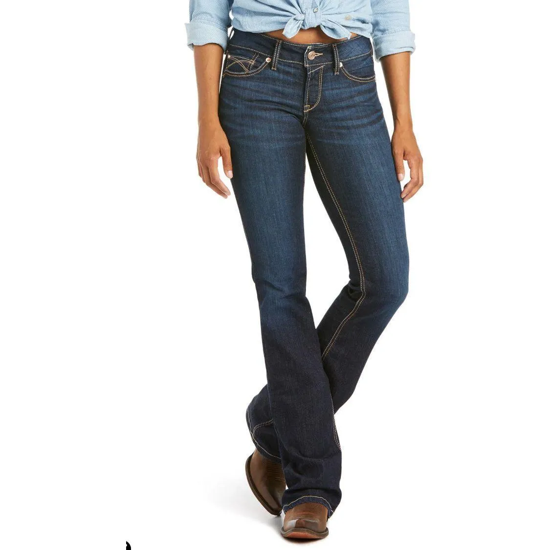 Ladies Ariat Jean, Arrow Fit, Mid Rise, Boot Cut “Nashville- 10036087”
