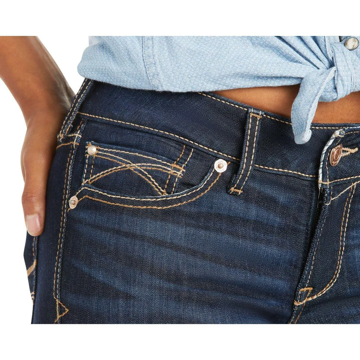 Ladies Ariat Jean, Arrow Fit, Mid Rise, Boot Cut “Nashville- 10036087”