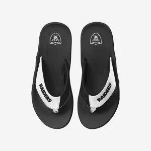 Las Vegas Raiders Team Color Contour Flip Flop