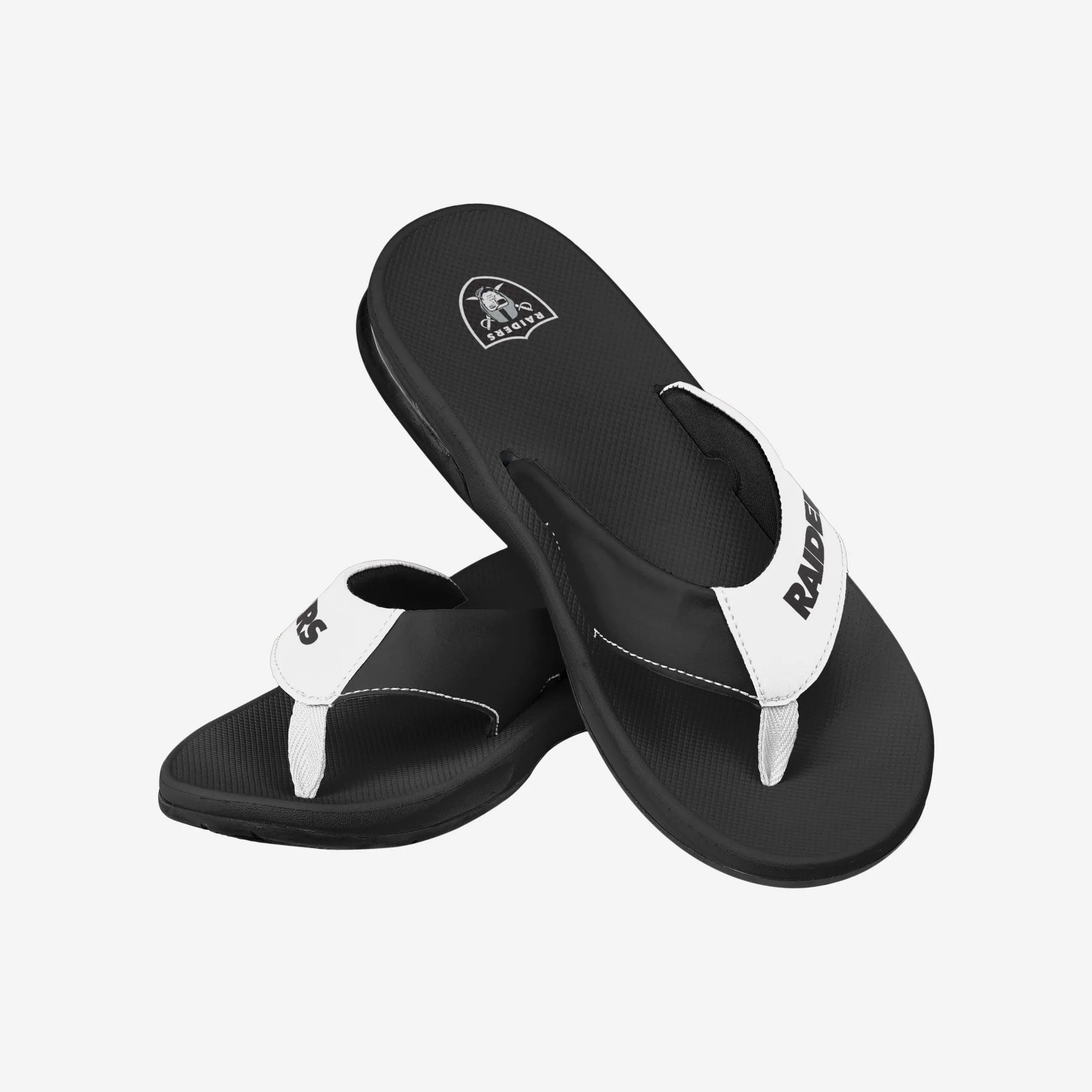 Las Vegas Raiders Team Color Contour Flip Flop