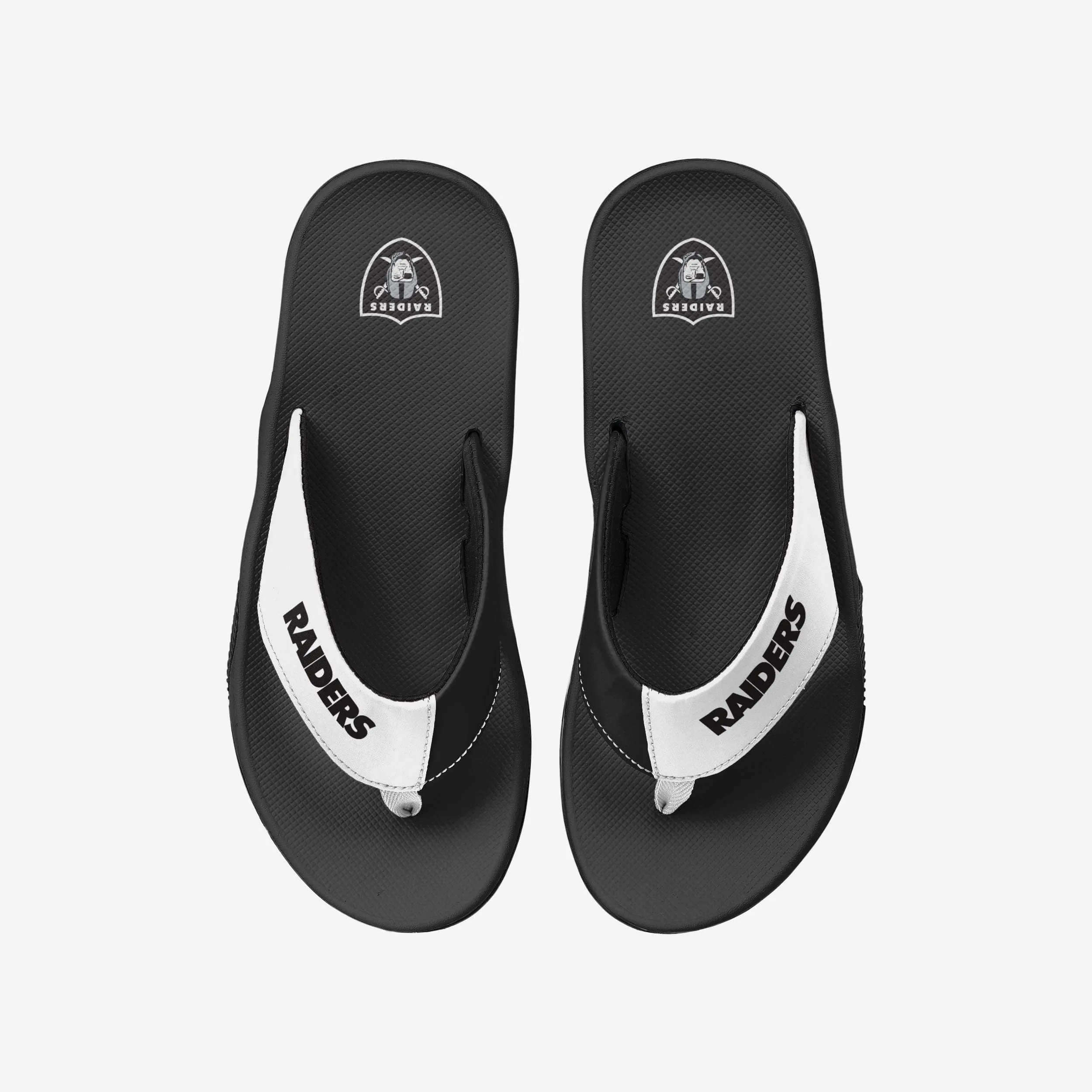 Las Vegas Raiders Team Color Contour Flip Flop