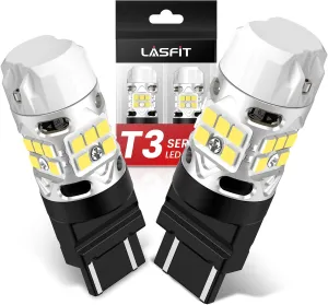 LASFIT T3 WT21W LED Bulb Backup Reverse Light WT21 WT21W/7W Canbus Error Free for 2022 2023 2024 Ford Maverick XL XLT Lariat Accessories, 2021 2022 F150 F250 F350 Xenon White Anti Hyper Flash (2pcs)