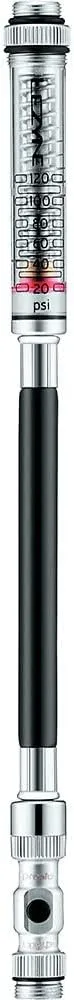 LEZYNE ABS Pen Gauge, Presta & Schrader Compatible, ABS Flex Hose, Flip-Thread Chuck, Bicycle Hand Pump Gauge
