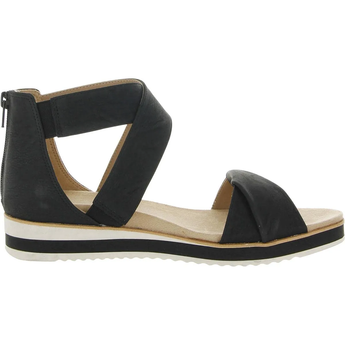 LifeStride Womens Zoom Sport Sandal Black 9 M