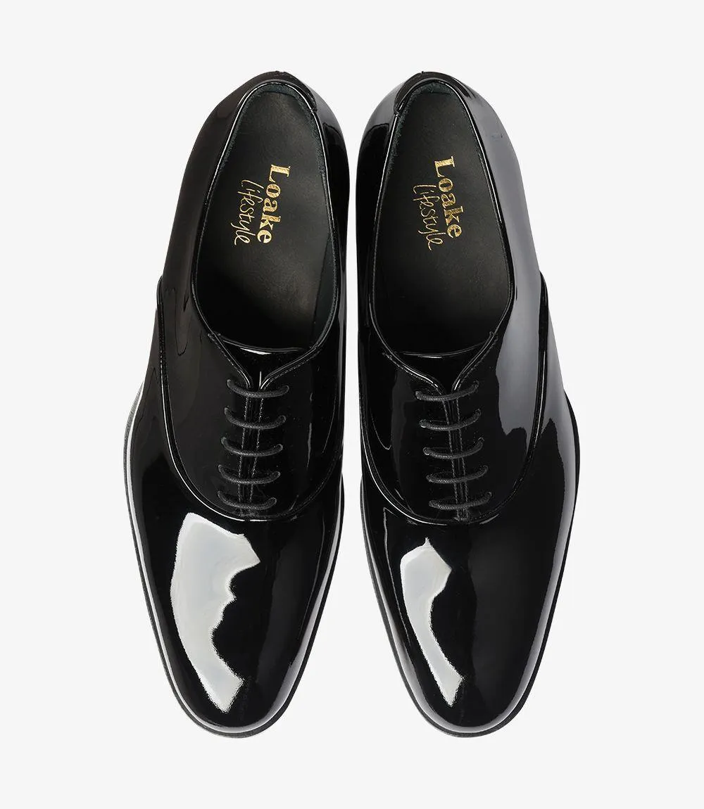 Loake PATENT BLACK