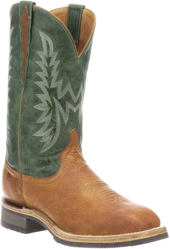 Lucchese Mens Rudy Square Toe Casual Boots Mid Calf - Brown