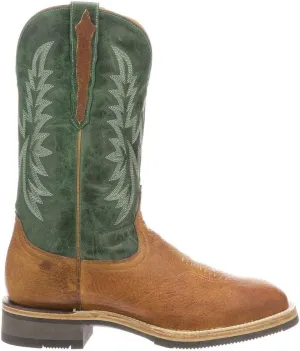 Lucchese Mens Rudy Square Toe Casual Boots Mid Calf - Brown