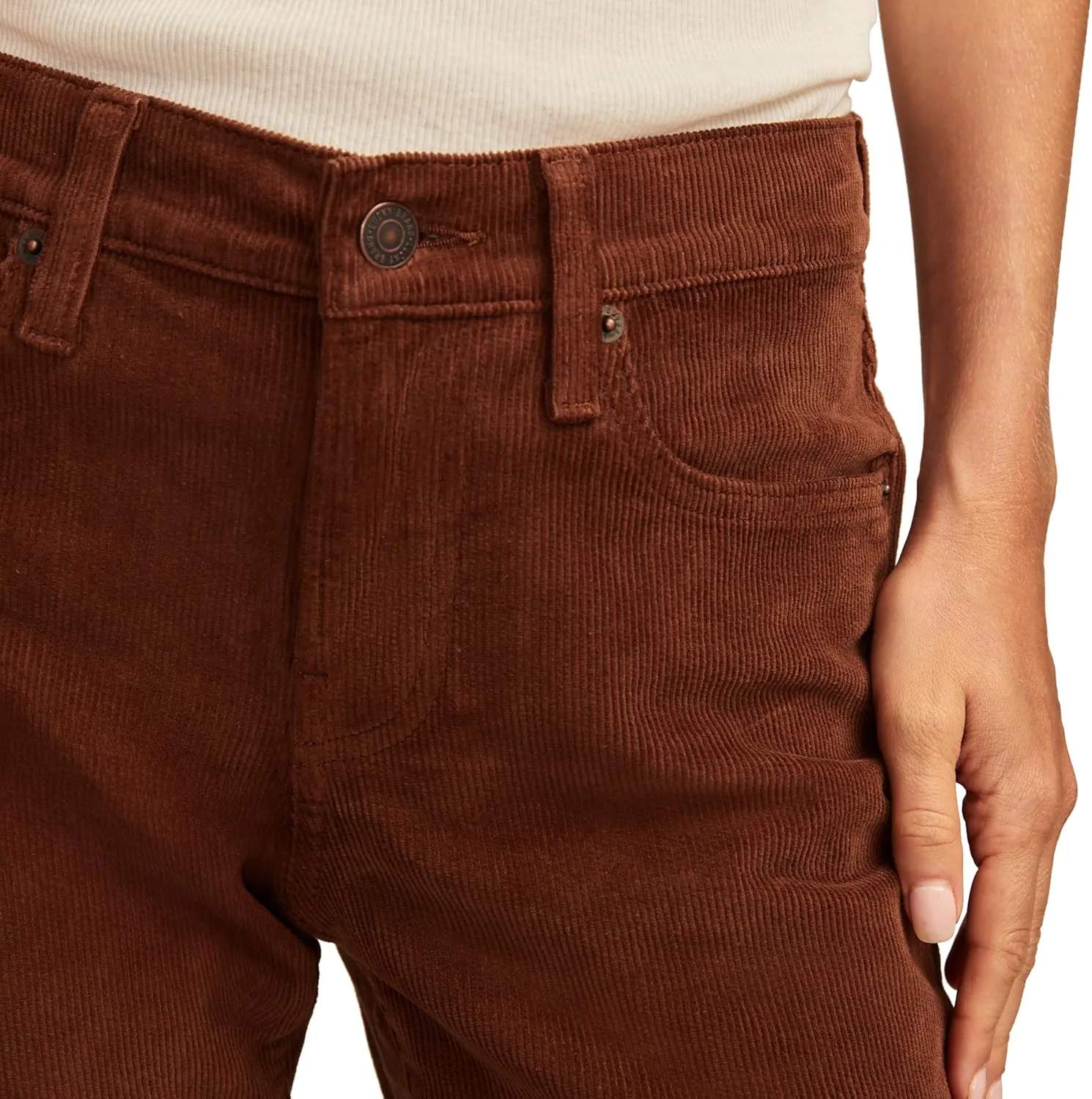 Lucky Brand Women's Mid Rise Sweet Boot Cut Corduroy