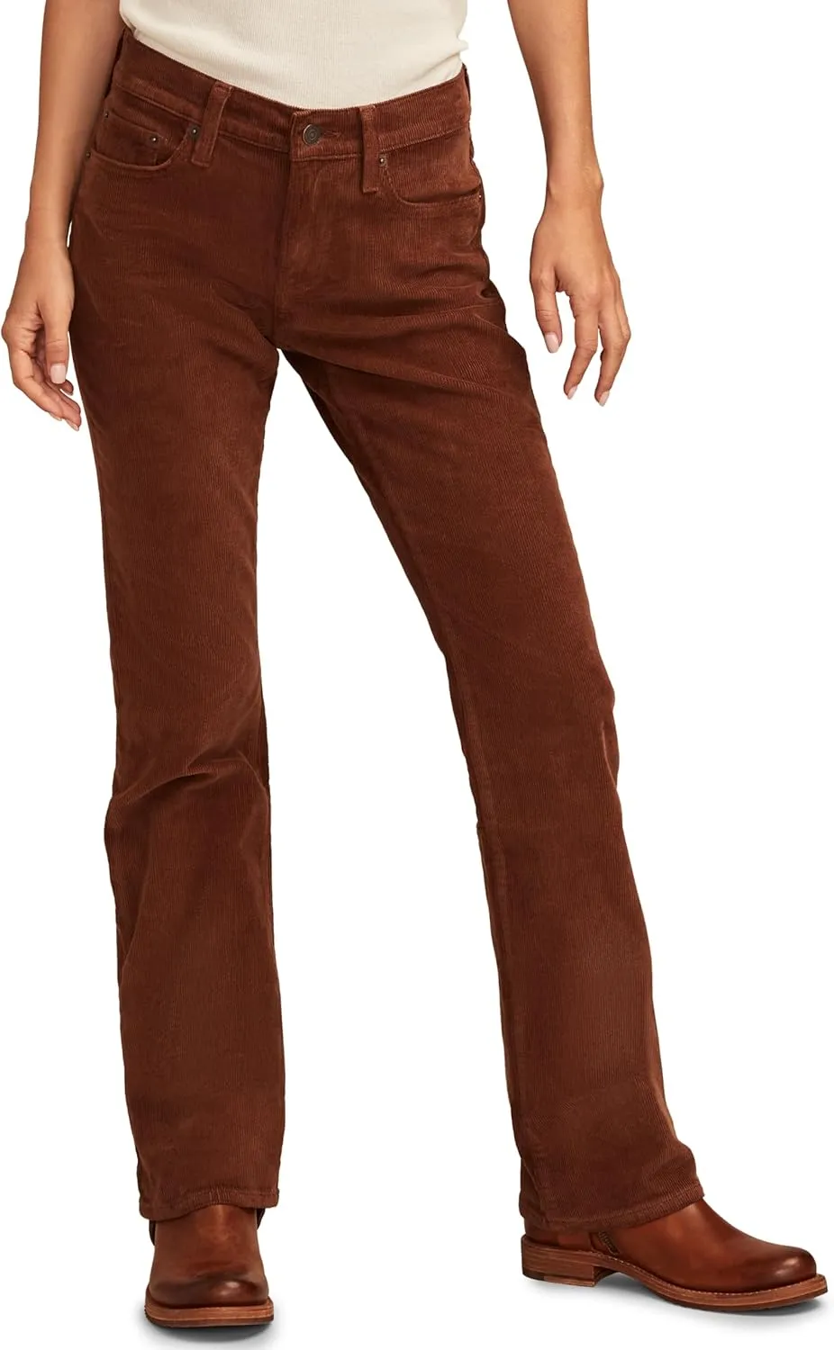 Lucky Brand Women's Mid Rise Sweet Boot Cut Corduroy