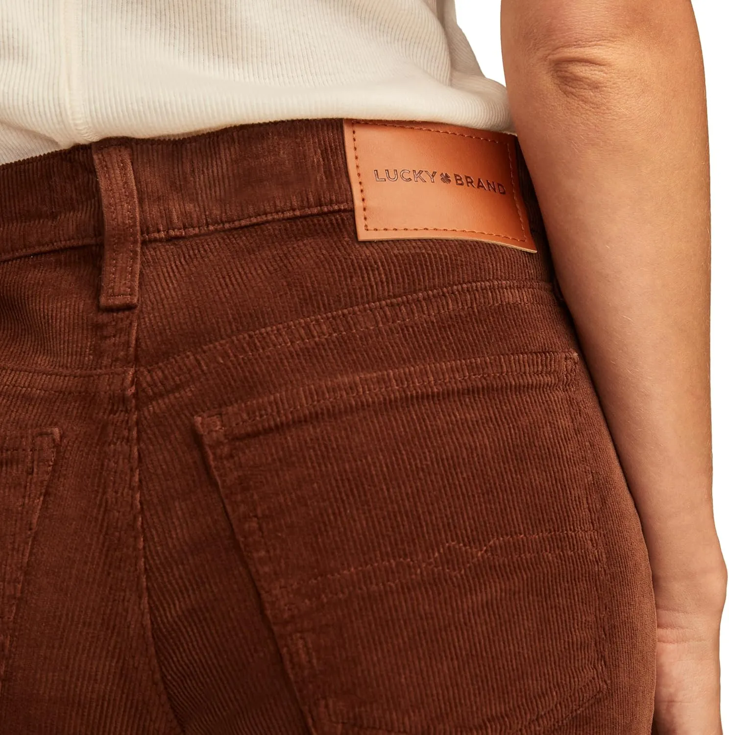Lucky Brand Women's Mid Rise Sweet Boot Cut Corduroy